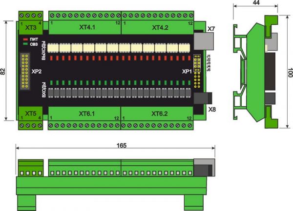 Габаритный чертеж ЛИР-986В